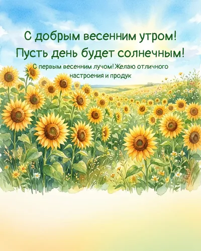 С добрым весенним утром! Пусть день будет солнечным! — morning summer 12